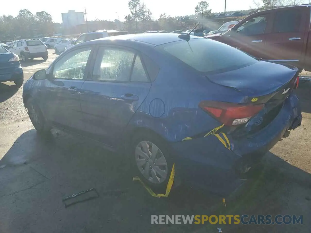 2 Photograph of a damaged car 3KPA24AD7LE282625 KIA RIO 2020
