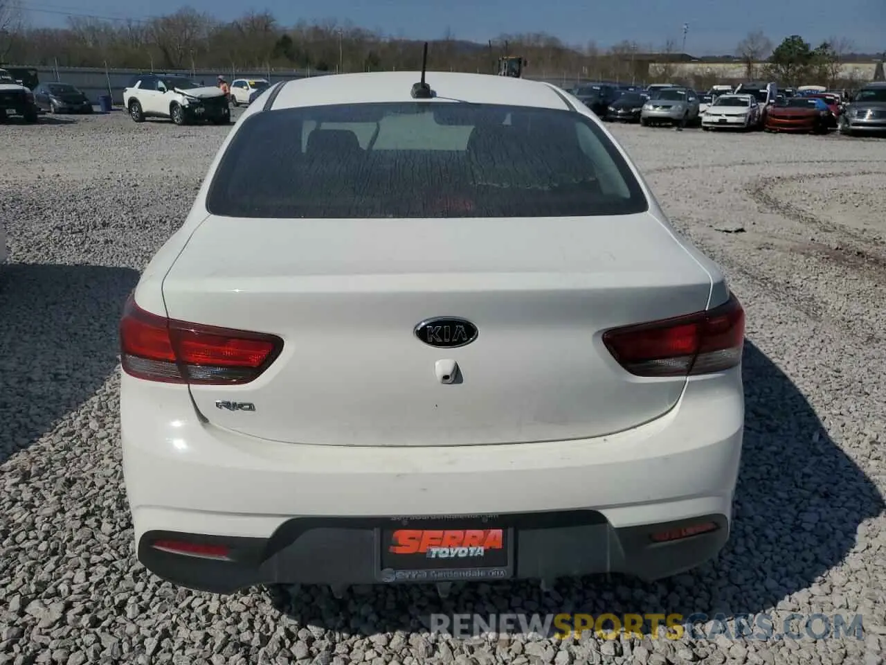 6 Photograph of a damaged car 3KPA24AD8LE299398 KIA RIO 2020