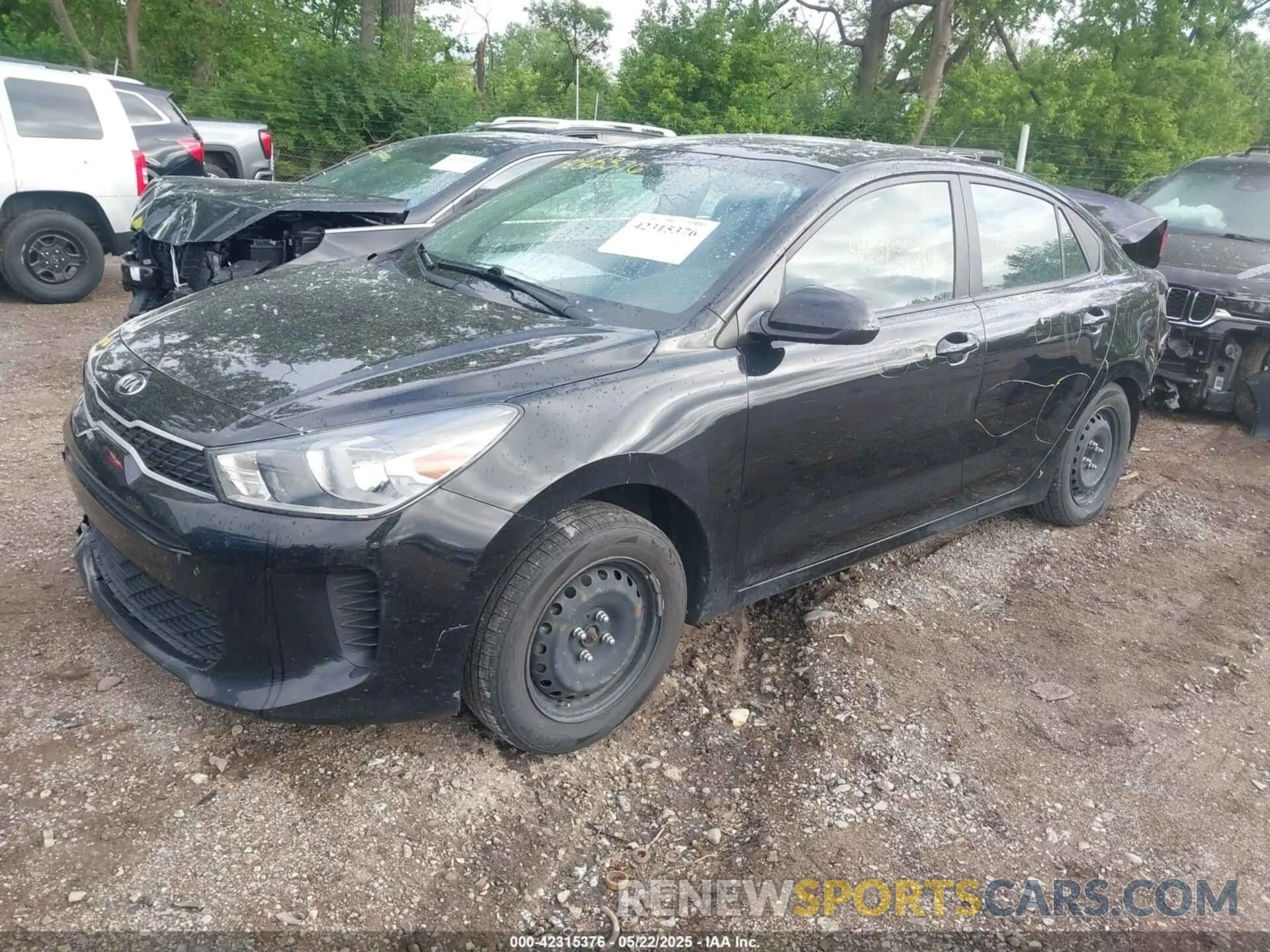 2 Photograph of a damaged car 3KPA24AD8LE315244 KIA RIO 2020