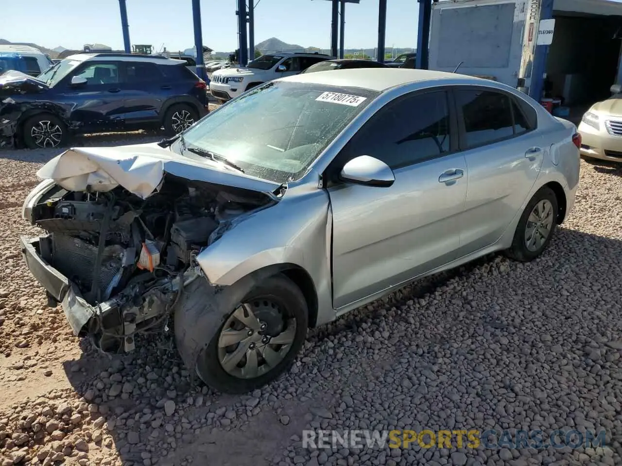 1 Photograph of a damaged car 3KPA24ADXLE274387 KIA RIO 2020