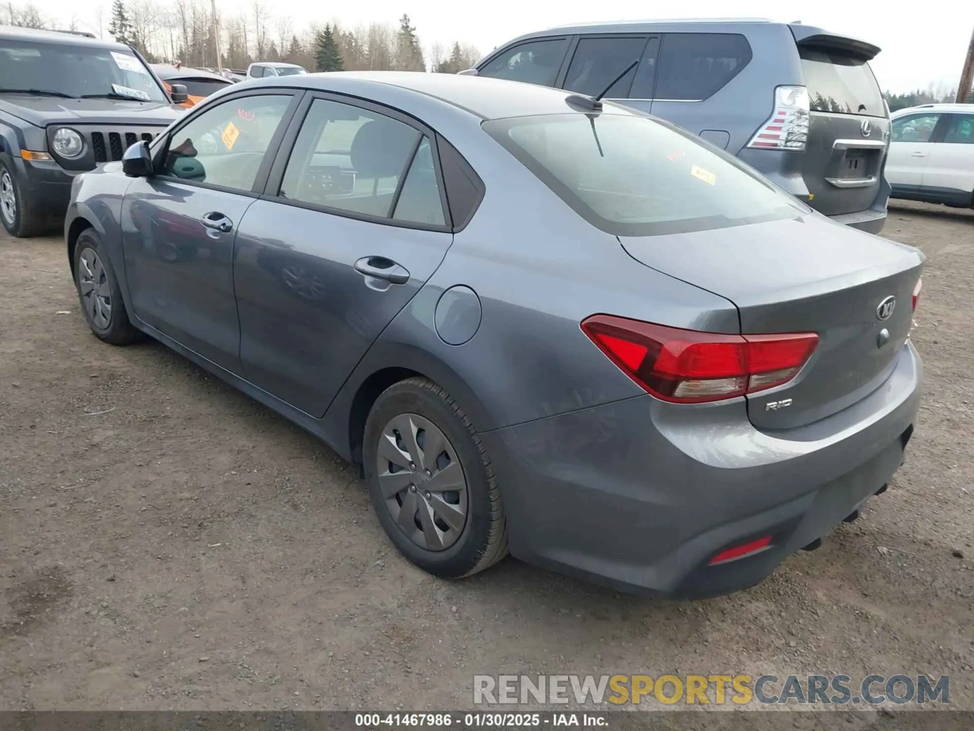 3 Photograph of a damaged car 3KPA24ADXLE295269 KIA RIO 2020