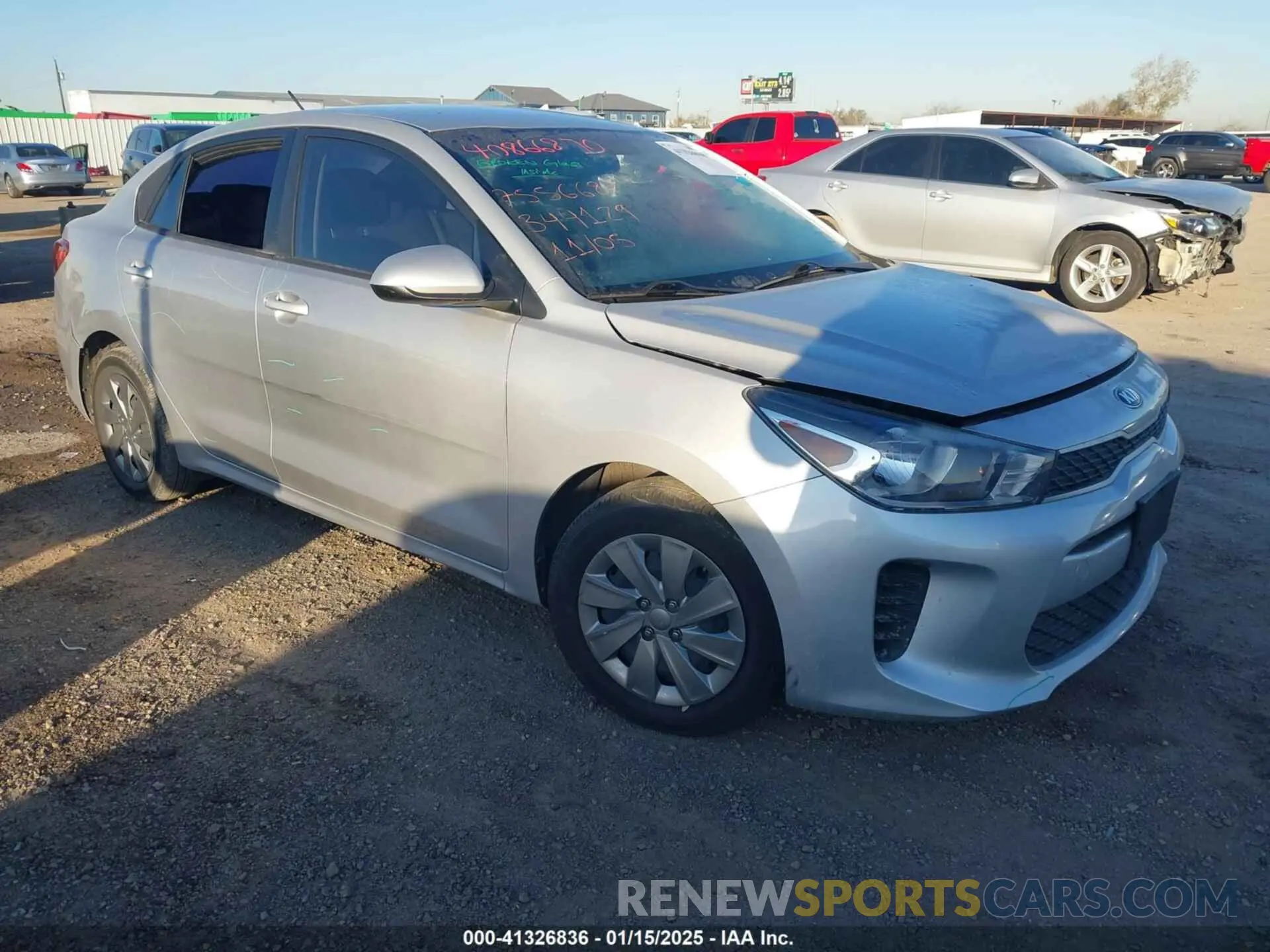 1 Photograph of a damaged car 3KPA24ADXLE344129 KIA RIO 2020