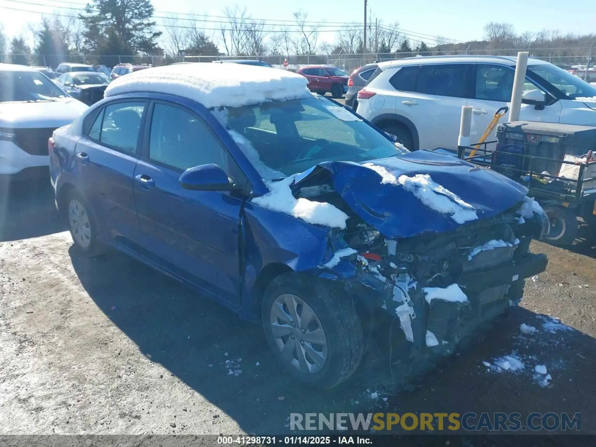 1 Photograph of a damaged car 3KPA24ADXLE357463 KIA RIO 2020