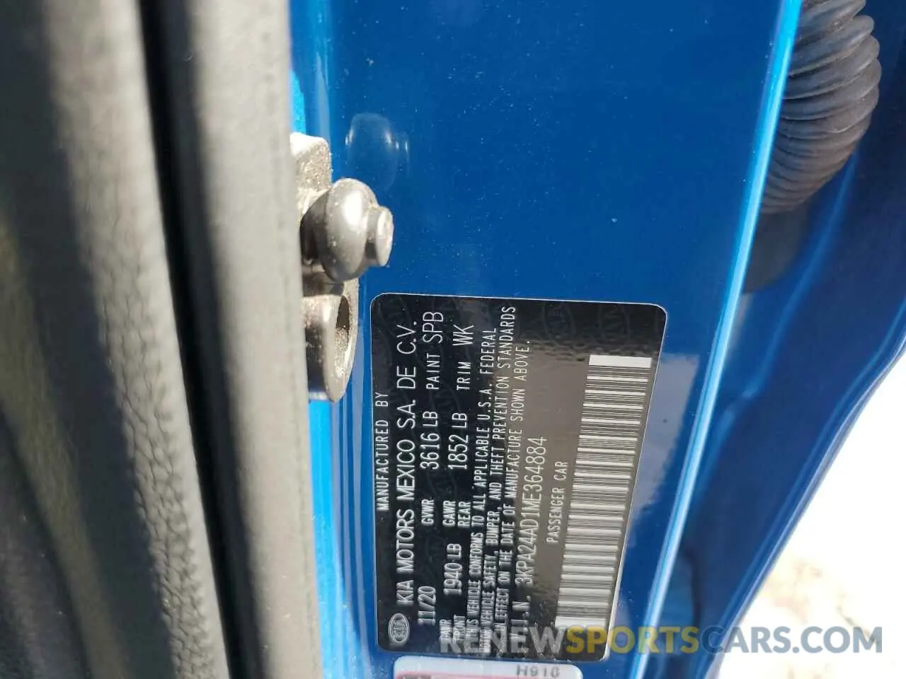 14 Фотография поврежденного автомобиля 3KPA24AD1ME364884 KIA RIO 2021