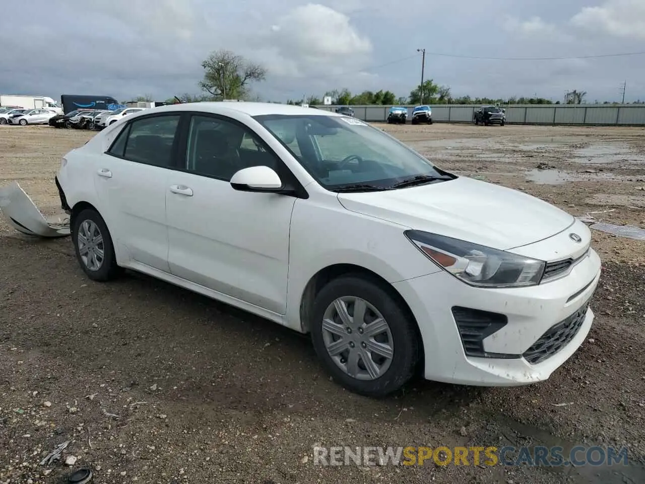 4 Photograph of a damaged car 3KPA24AD1ME369454 KIA RIO 2021