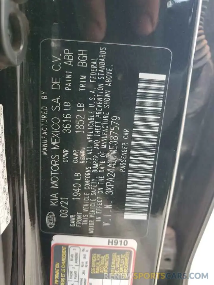 14 Фотография поврежденного автомобиля 3KPA24AD1ME387579 KIA RIO 2021