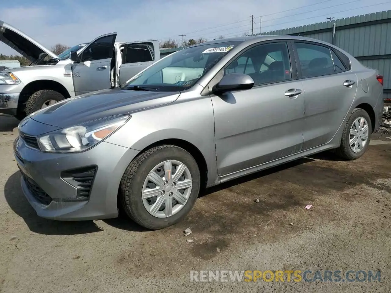1 Photograph of a damaged car 3KPA24AD2ME379247 KIA RIO 2021