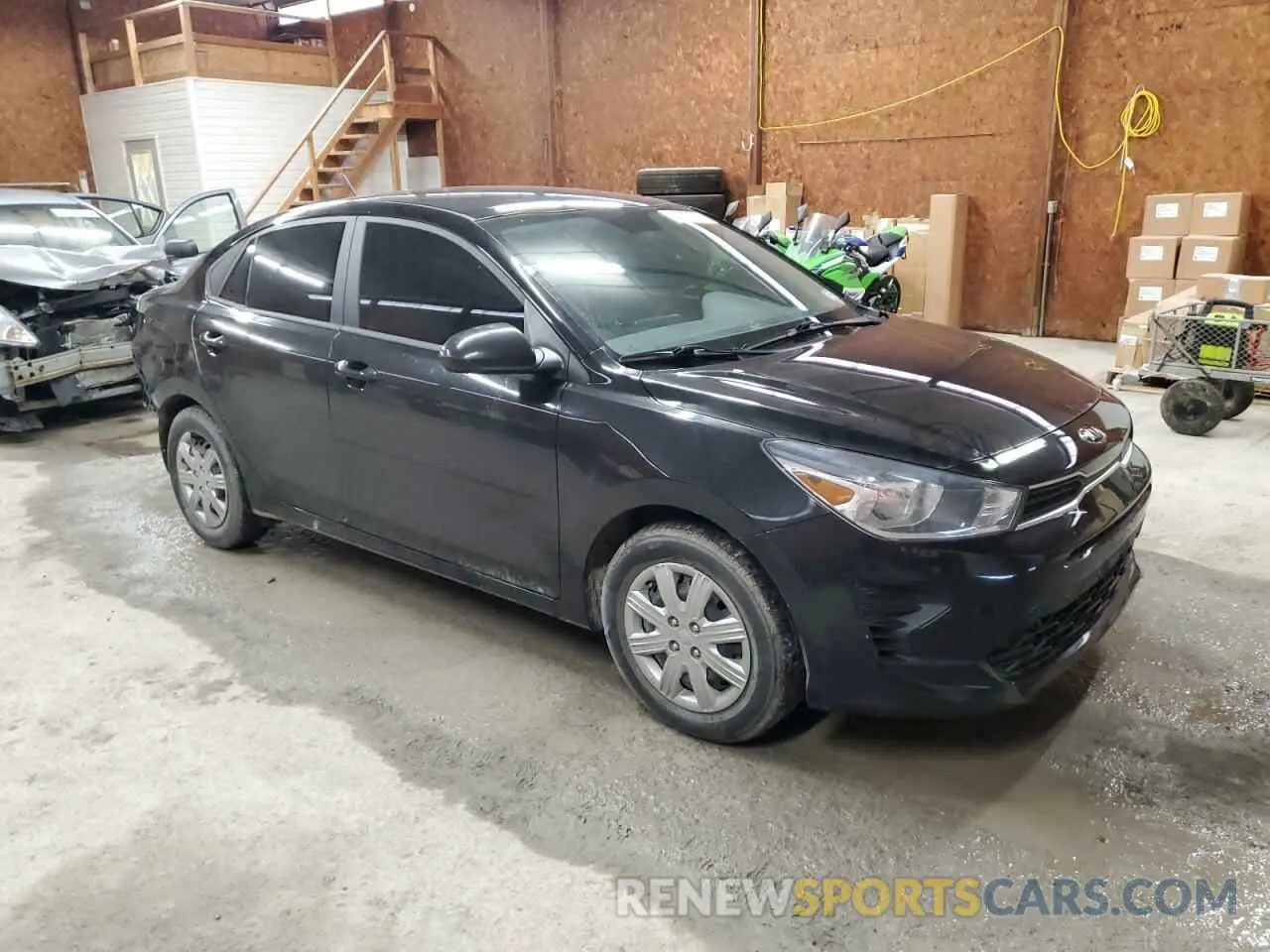 4 Photograph of a damaged car 3KPA24AD3ME383002 KIA RIO 2021