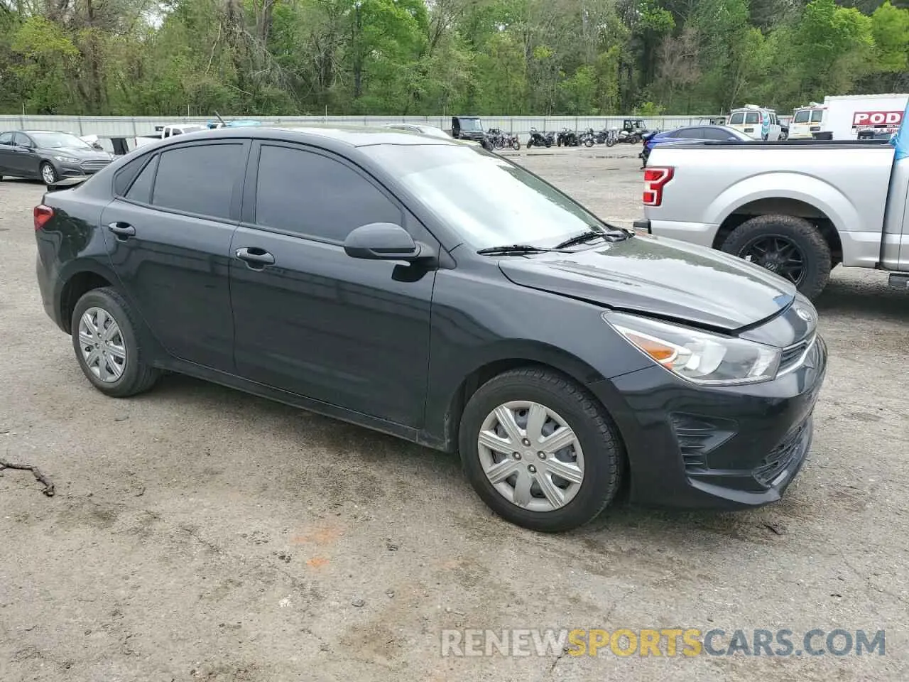 4 Photograph of a damaged car 3KPA24AD3ME394680 KIA RIO 2021