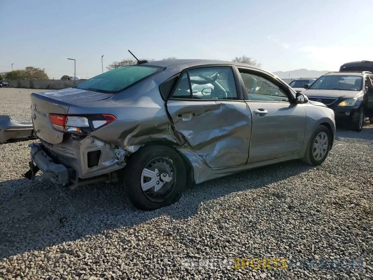 3 Photograph of a damaged car 3KPA24AD4ME365799 KIA RIO 2021
