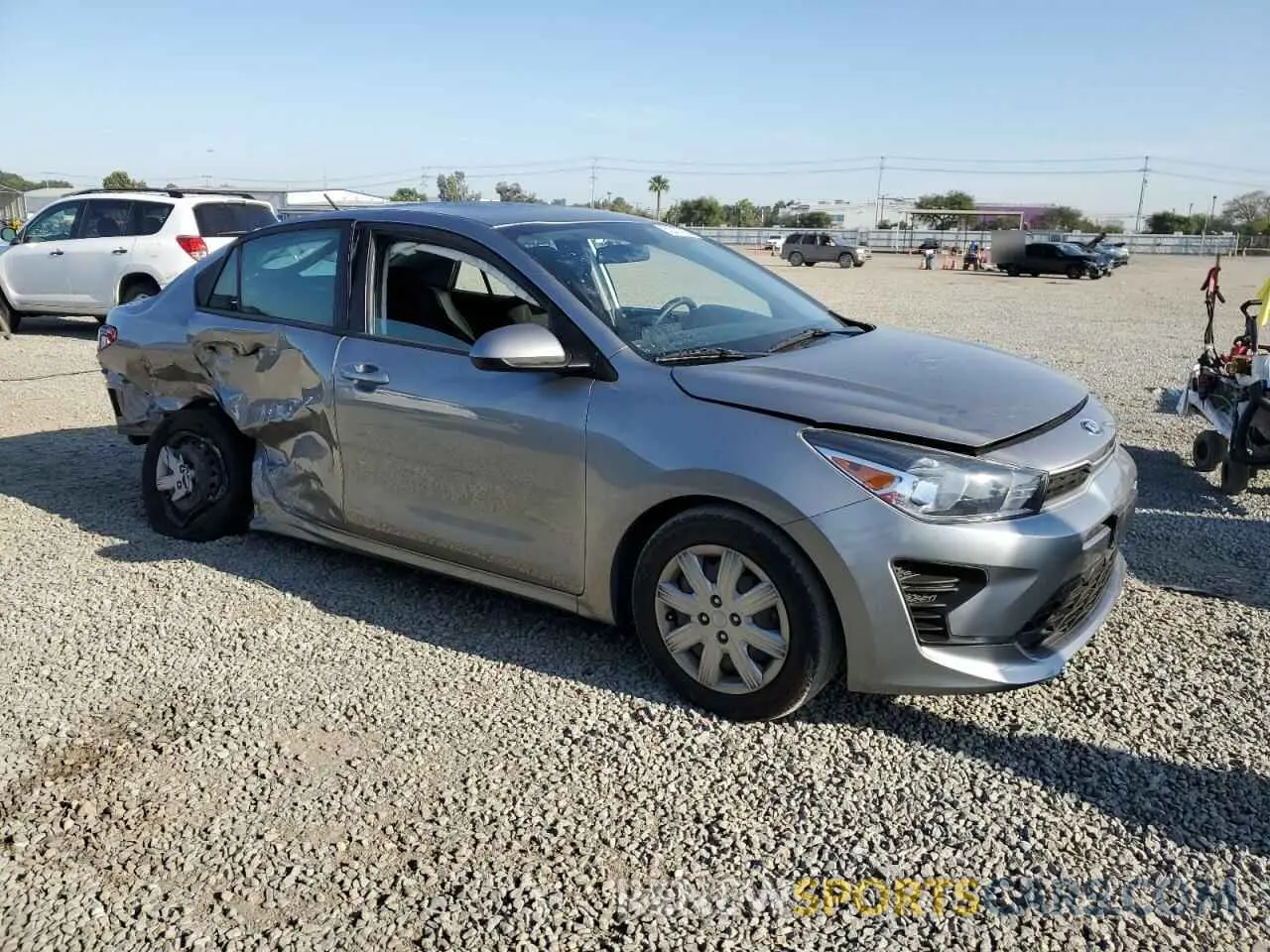 4 Photograph of a damaged car 3KPA24AD4ME365799 KIA RIO 2021