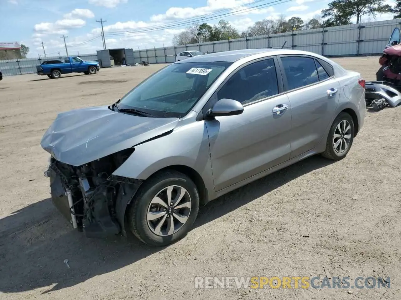 1 Photograph of a damaged car 3KPA24AD4ME425838 KIA RIO 2021