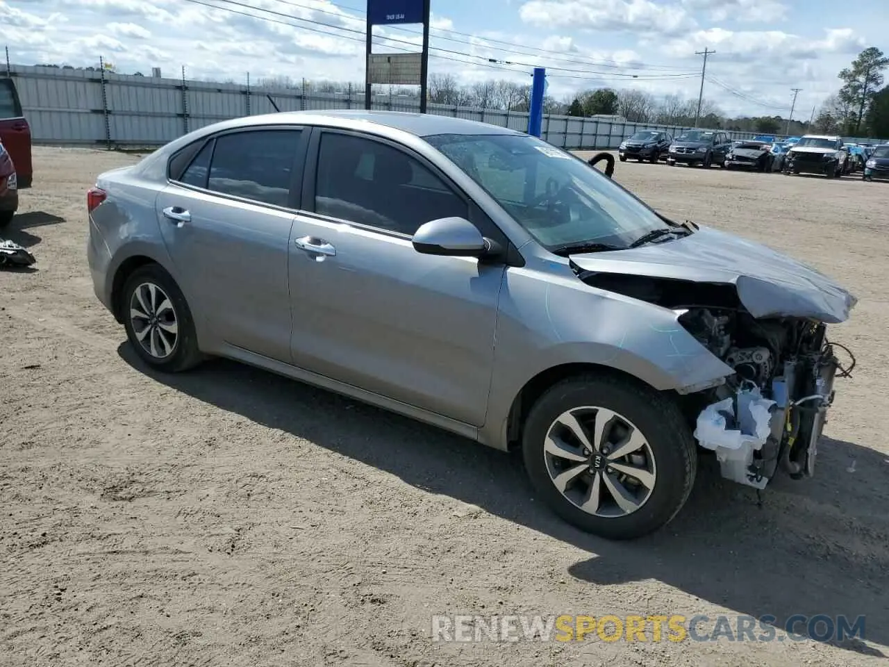 4 Photograph of a damaged car 3KPA24AD4ME425838 KIA RIO 2021