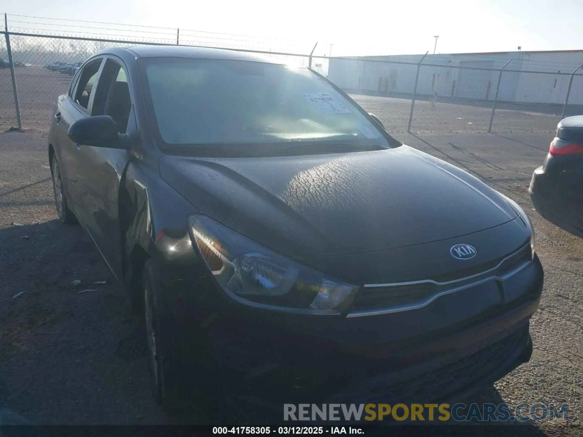 1 Photograph of a damaged car 3KPA24AD5ME393708 KIA RIO 2021