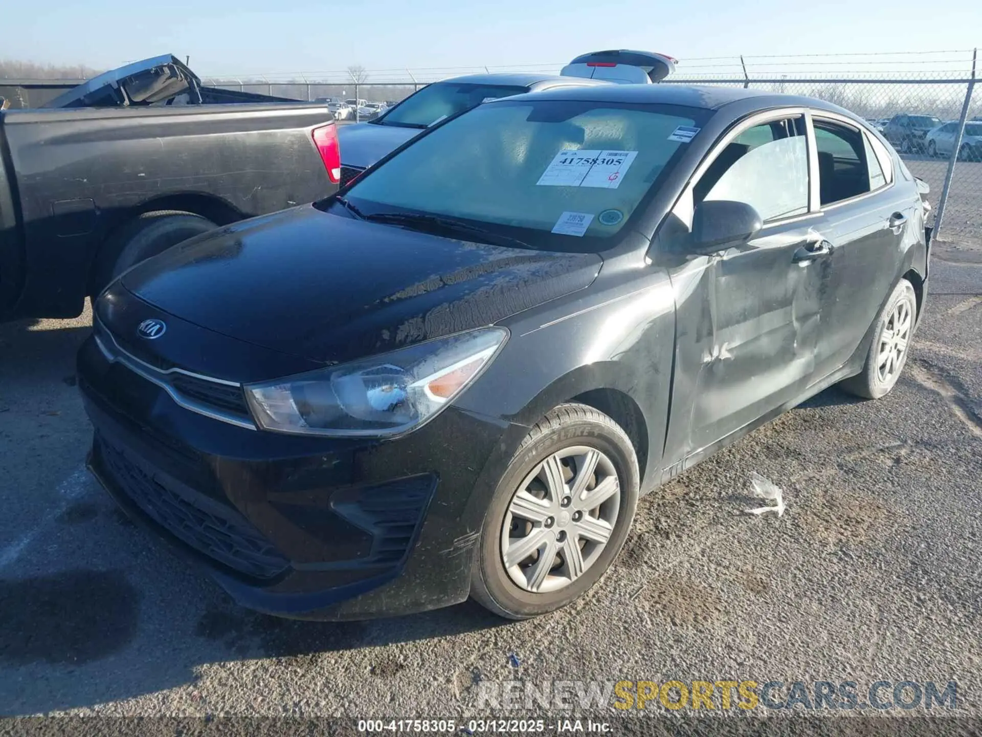 2 Photograph of a damaged car 3KPA24AD5ME393708 KIA RIO 2021