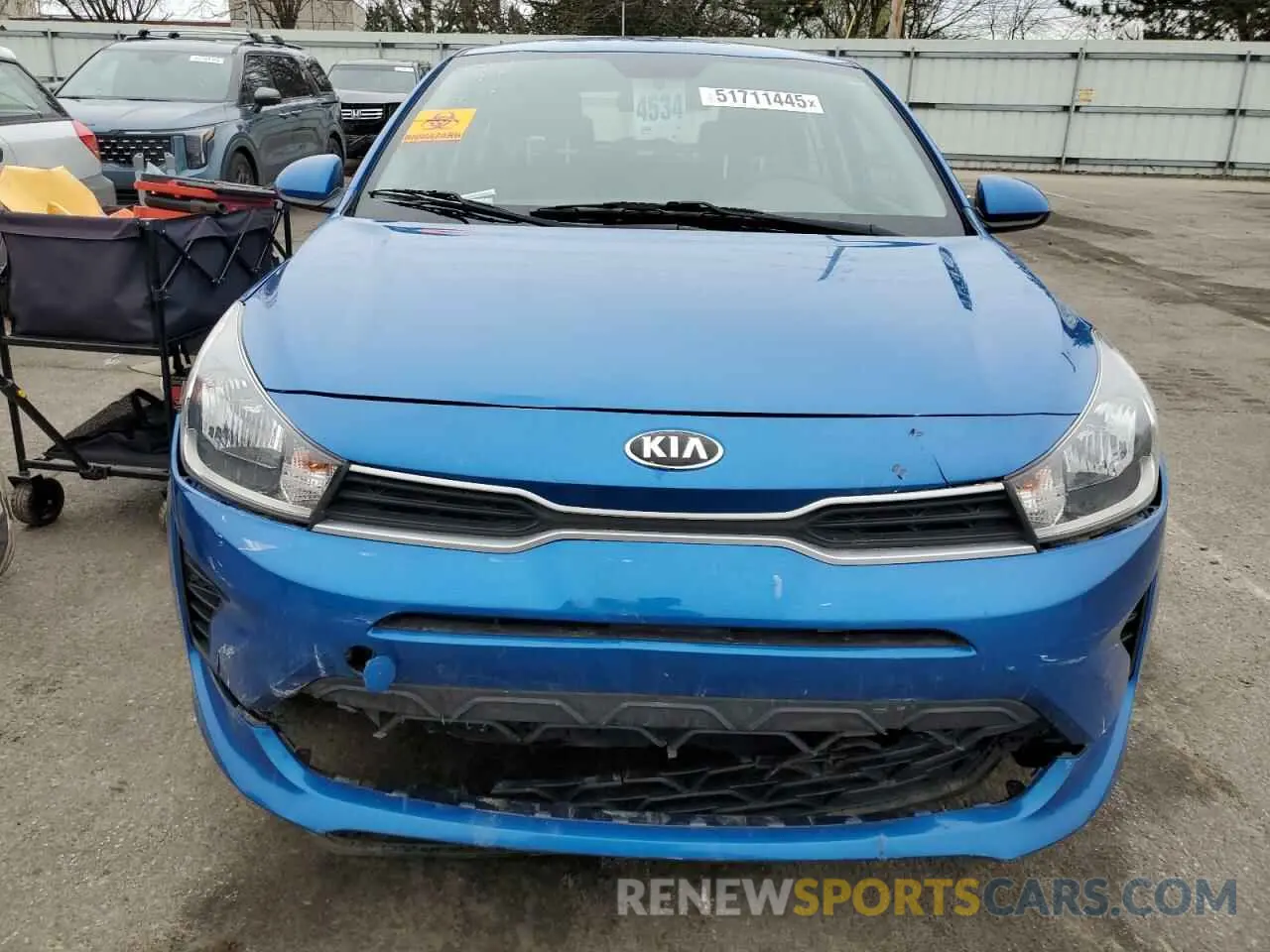 5 Photograph of a damaged car 3KPA24AD7ME382550 KIA RIO 2021