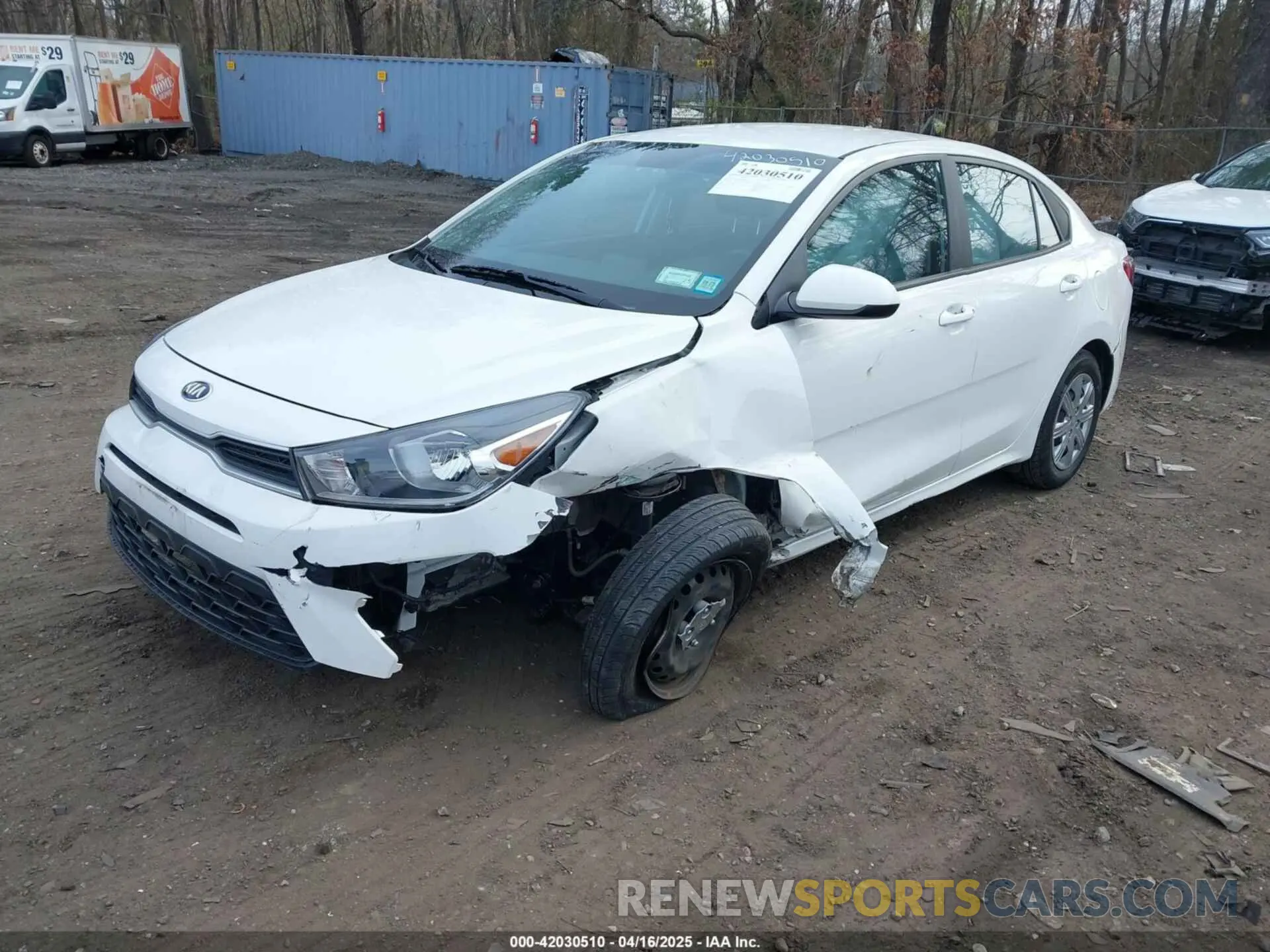 2 Photograph of a damaged car 3KPA24AD7ME420438 KIA RIO 2021