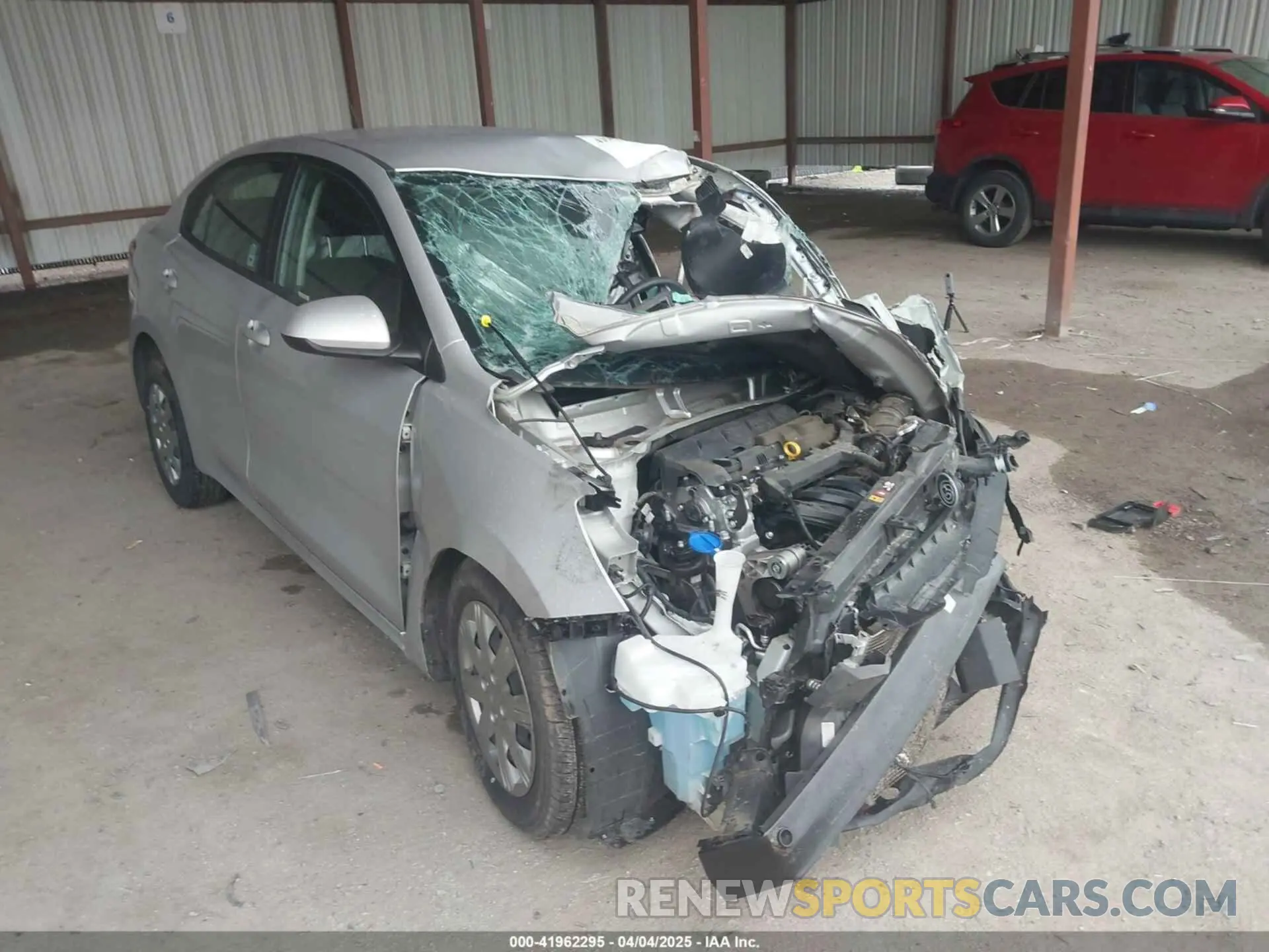 1 Photograph of a damaged car 3KPA24AD8ME369810 KIA RIO 2021