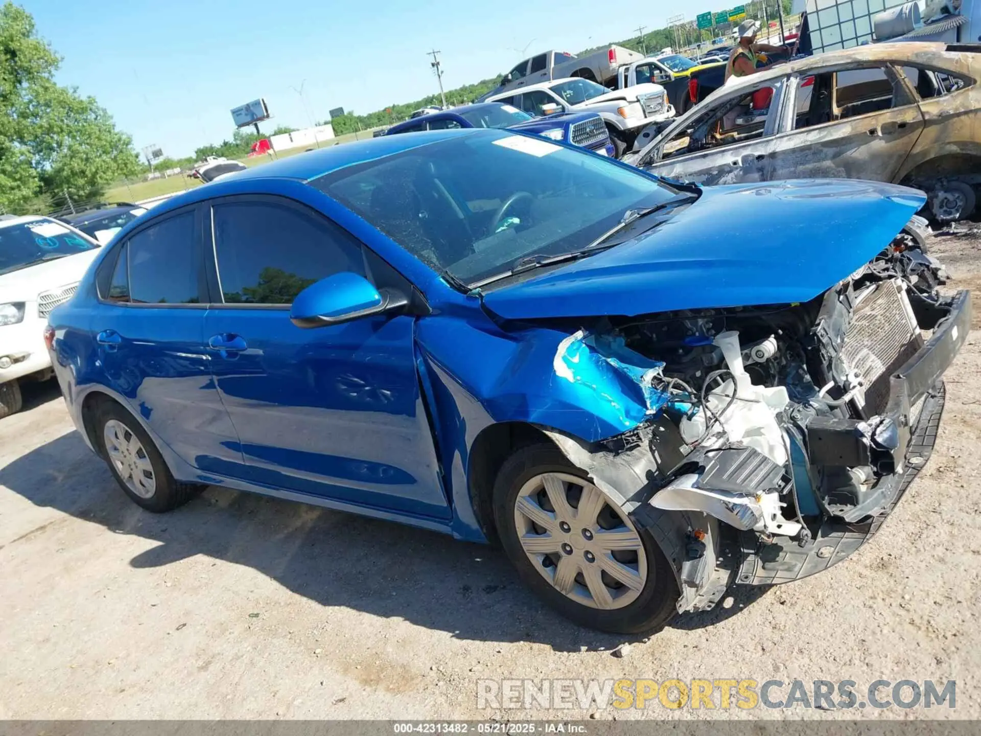 14 Photograph of a damaged car 3KPA24AD8ME387756 KIA RIO 2021