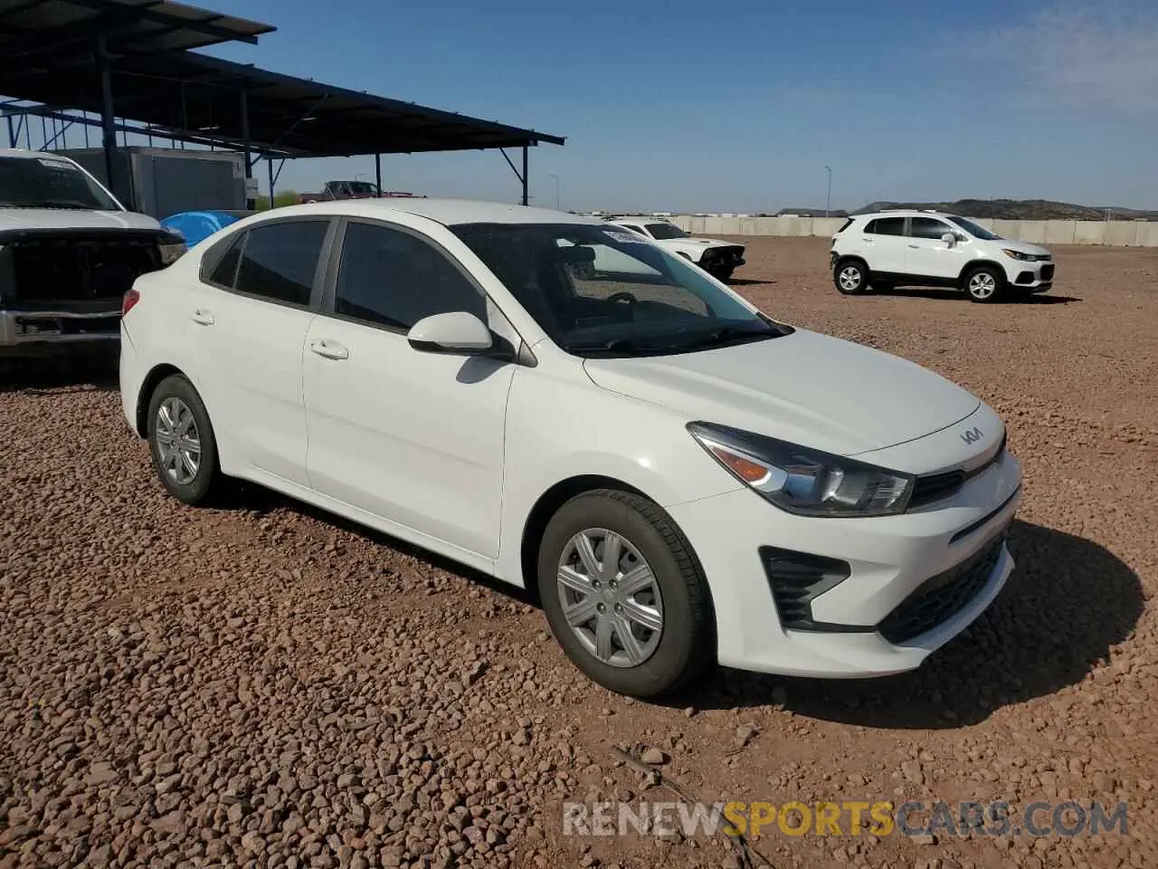 4 Photograph of a damaged car 3KPA24AD0NE438099 KIA RIO 2022