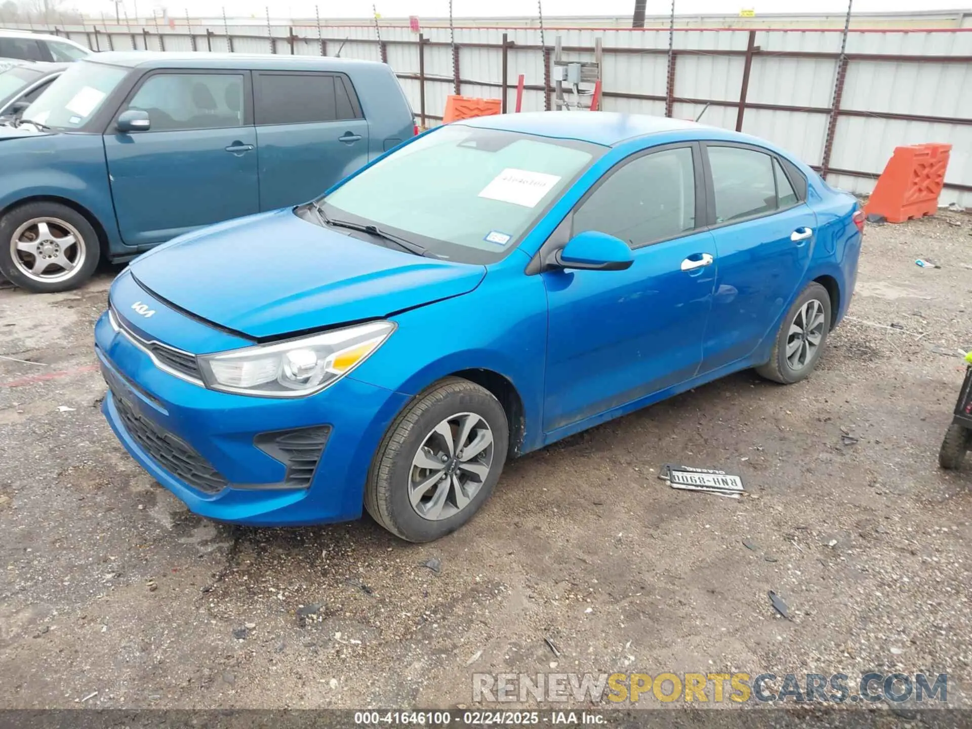 2 Photograph of a damaged car 3KPA24AD0NE458613 KIA RIO 2022