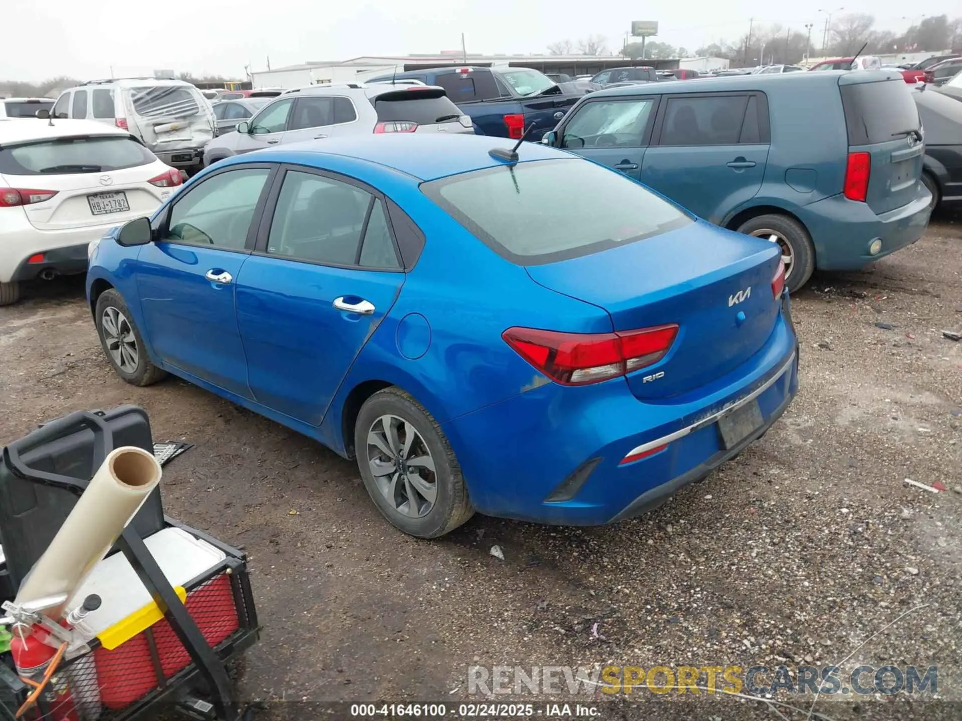 3 Photograph of a damaged car 3KPA24AD0NE458613 KIA RIO 2022