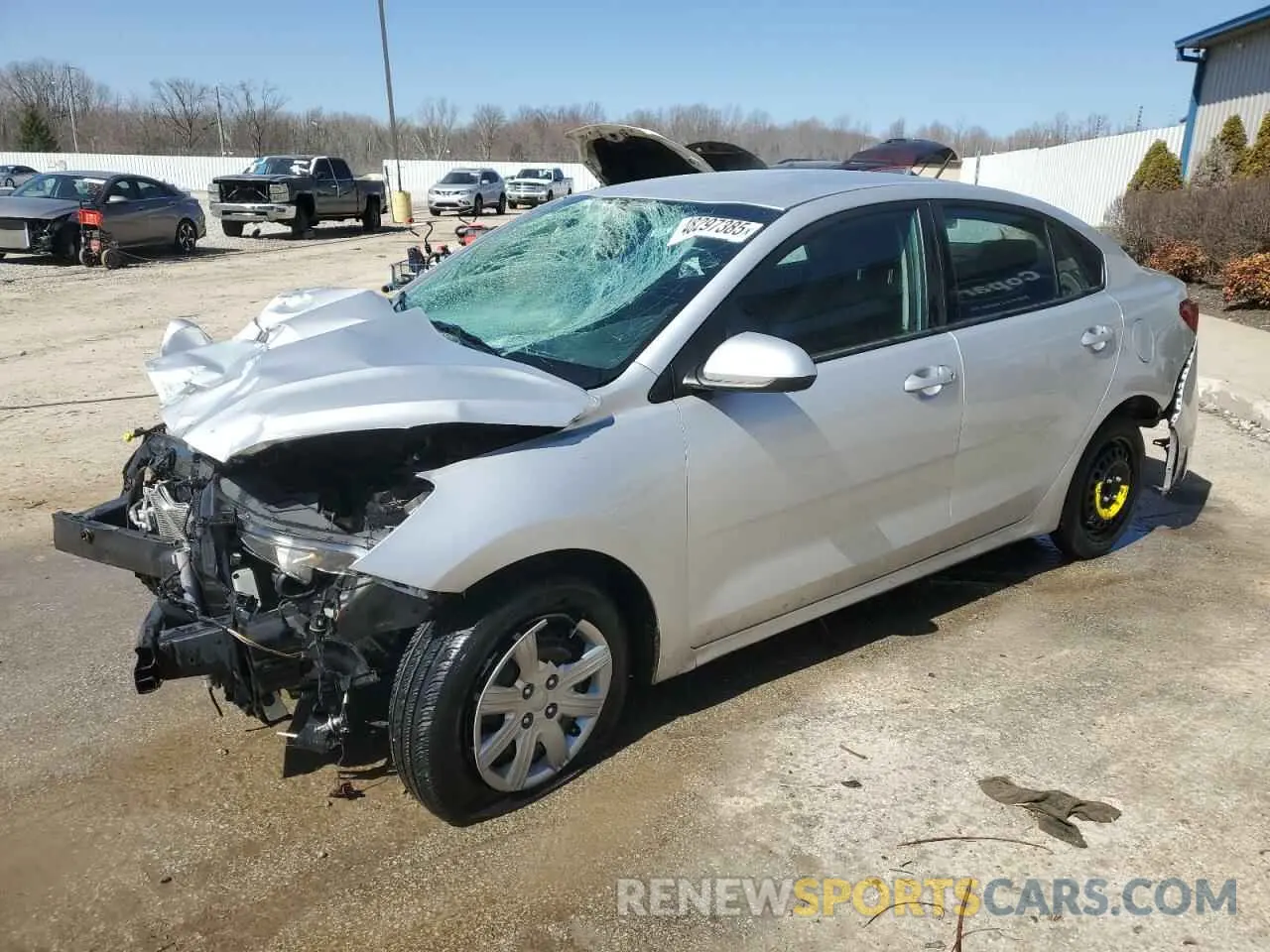 1 Photograph of a damaged car 3KPA24AD1NE449662 KIA RIO 2022