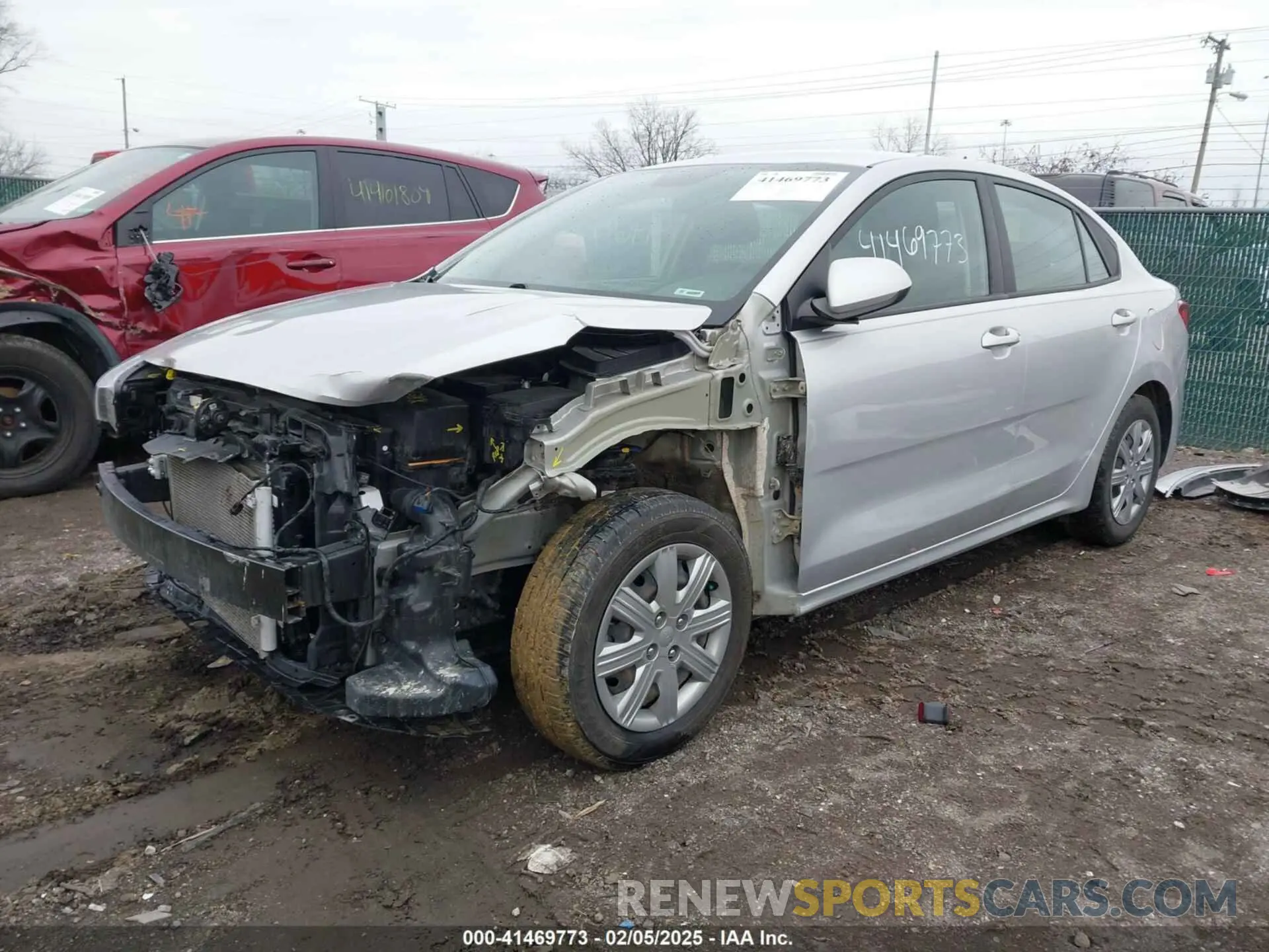 2 Photograph of a damaged car 3KPA24AD1NE473525 KIA RIO 2022