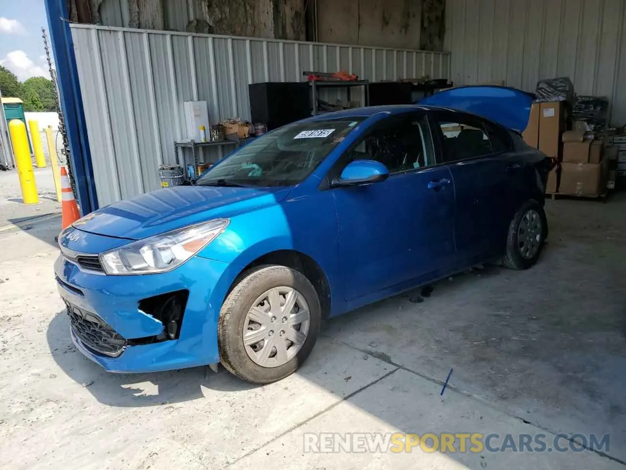1 Photograph of a damaged car 3KPA24AD1NE474495 KIA RIO 2022