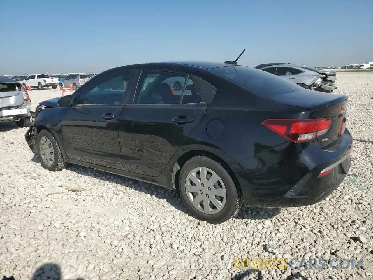 2 Photograph of a damaged car 3KPA24AD2NE438931 KIA RIO 2022