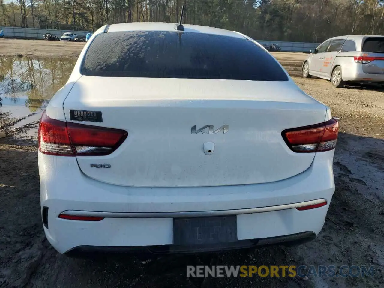 6 Фотография поврежденного автомобиля 3KPA24AD3NE479603 KIA RIO 2022
