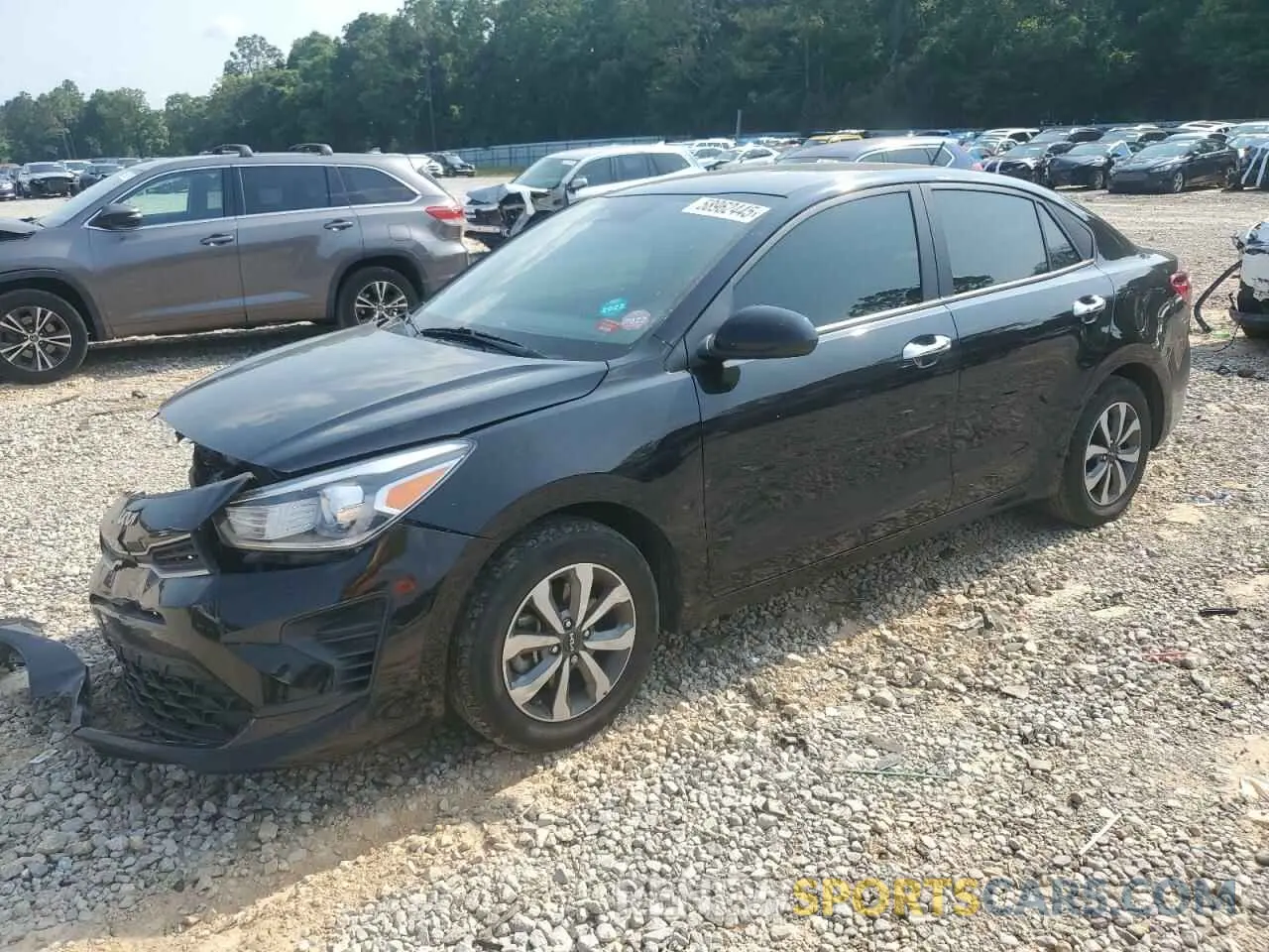 1 Photograph of a damaged car 3KPA24AD3NE481268 KIA RIO 2022