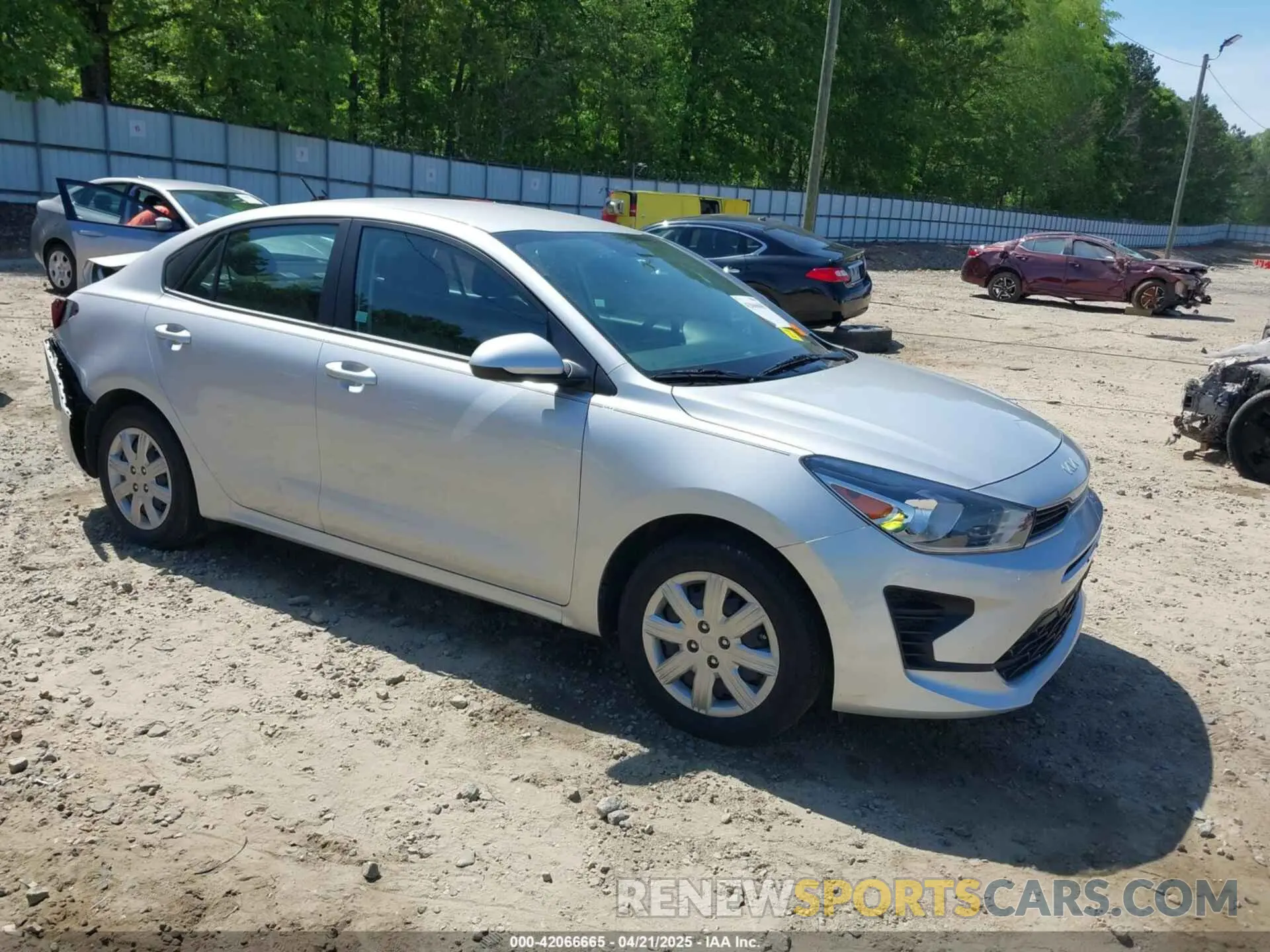 1 Photograph of a damaged car 3KPA24AD3NE487913 KIA RIO 2022