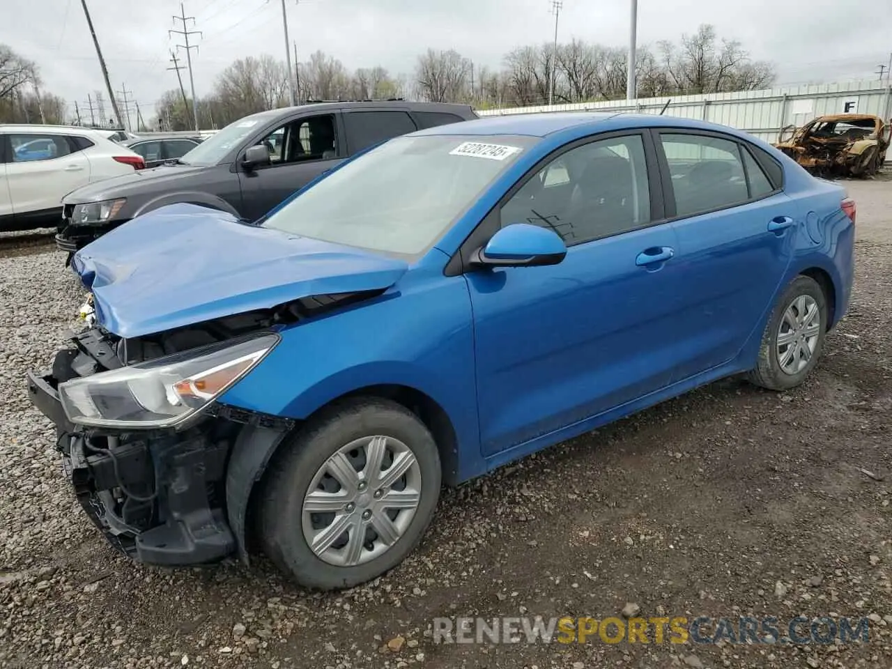 1 Photograph of a damaged car 3KPA24AD5NE431360 KIA RIO 2022