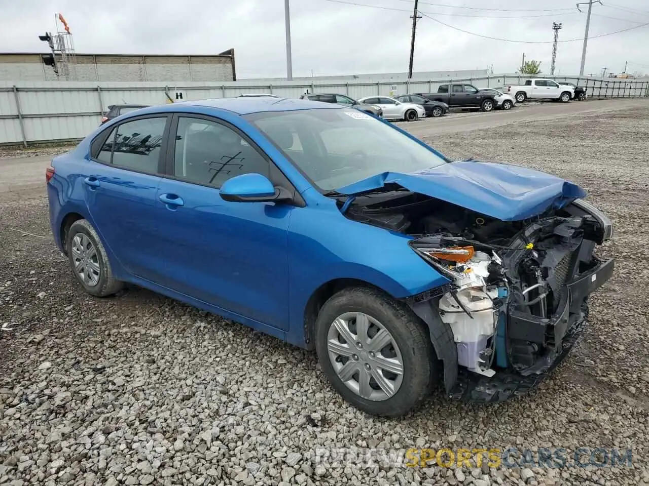 4 Photograph of a damaged car 3KPA24AD5NE431360 KIA RIO 2022