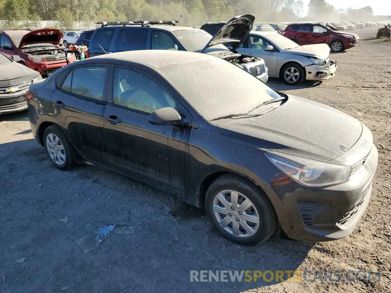 4 Фотография поврежденного автомобиля 3KPA24AD5NE432301 KIA RIO 2022