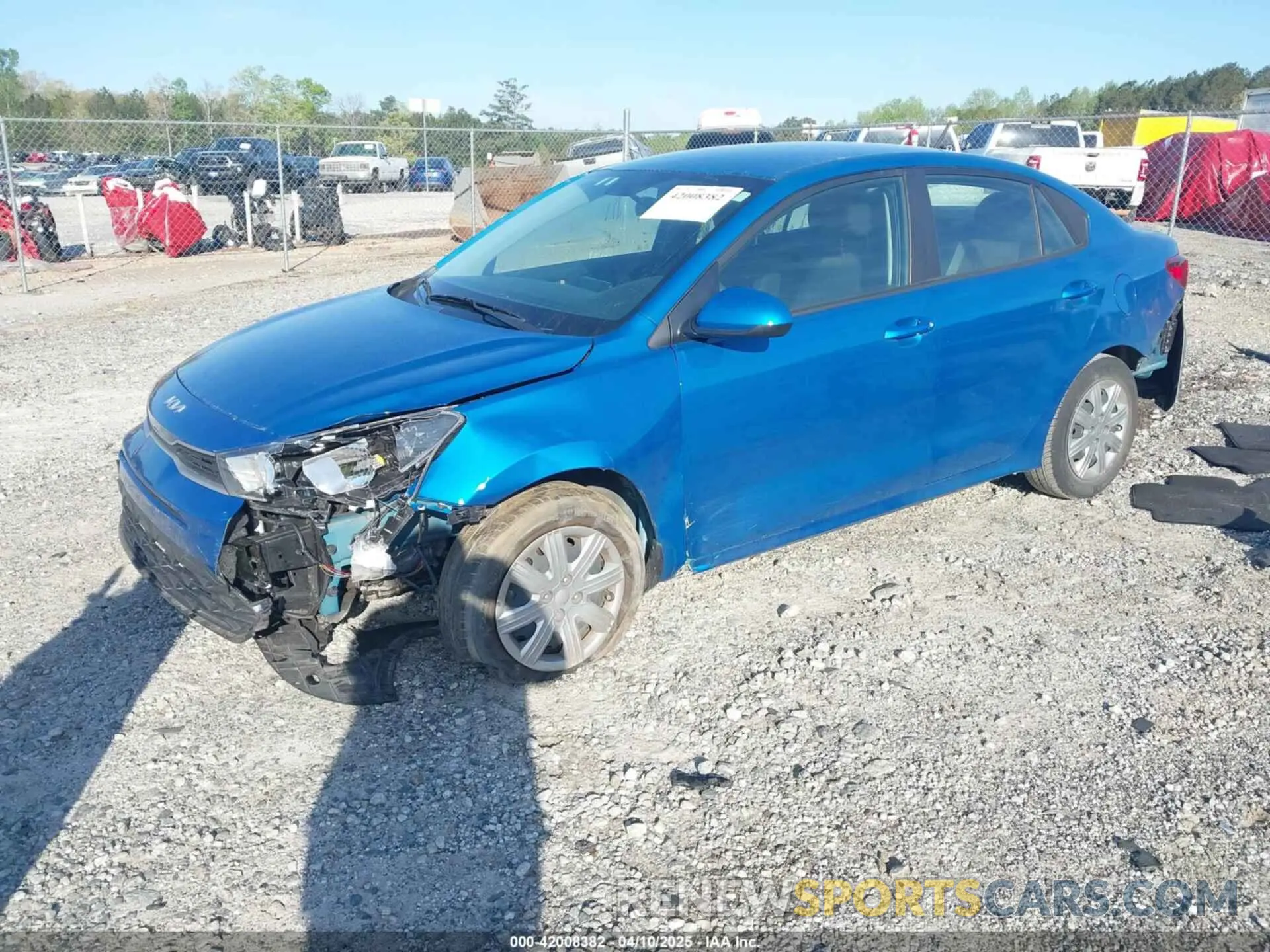 2 Photograph of a damaged car 3KPA24AD7NE438438 KIA RIO 2022