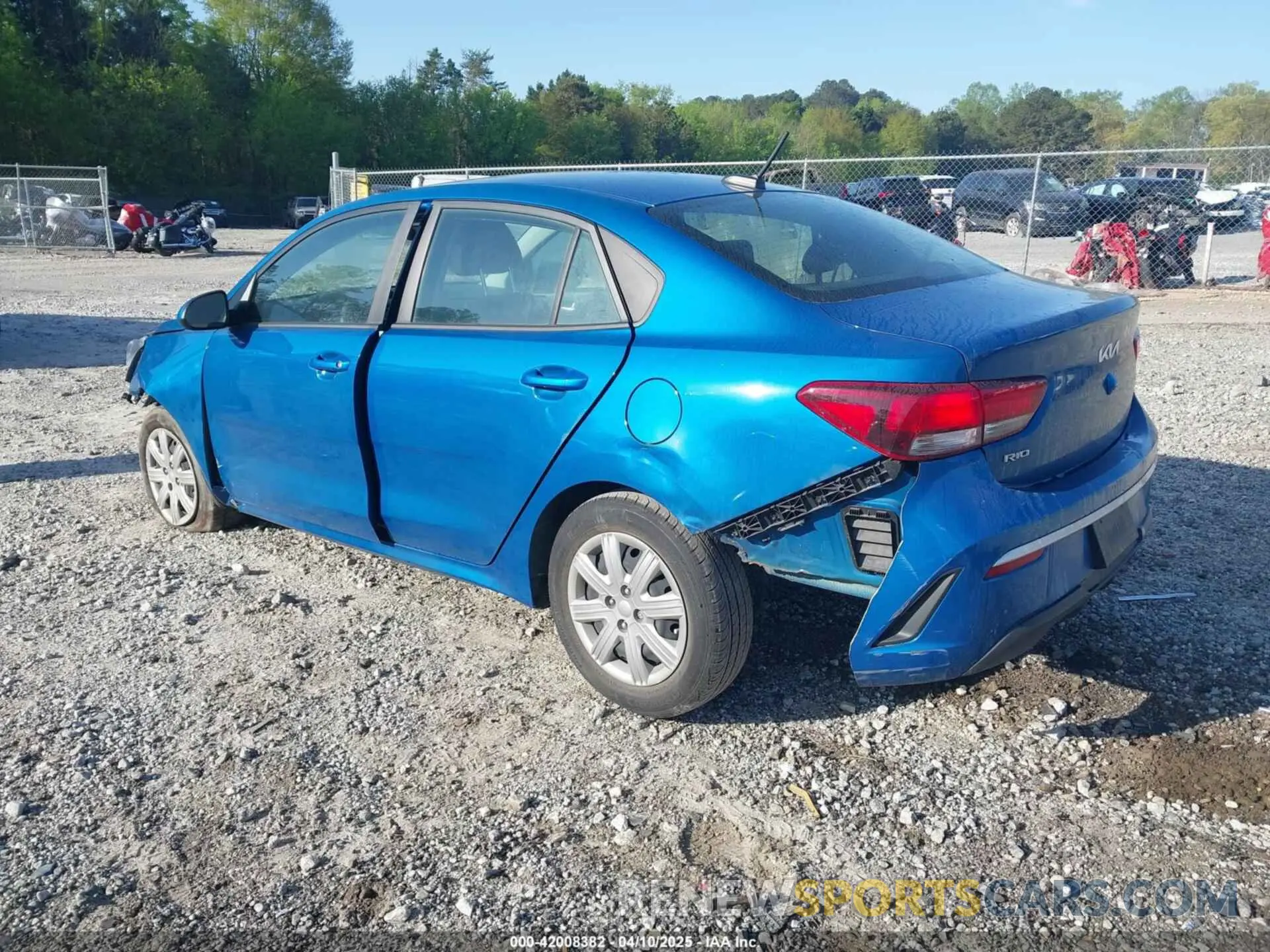 3 Photograph of a damaged car 3KPA24AD7NE438438 KIA RIO 2022