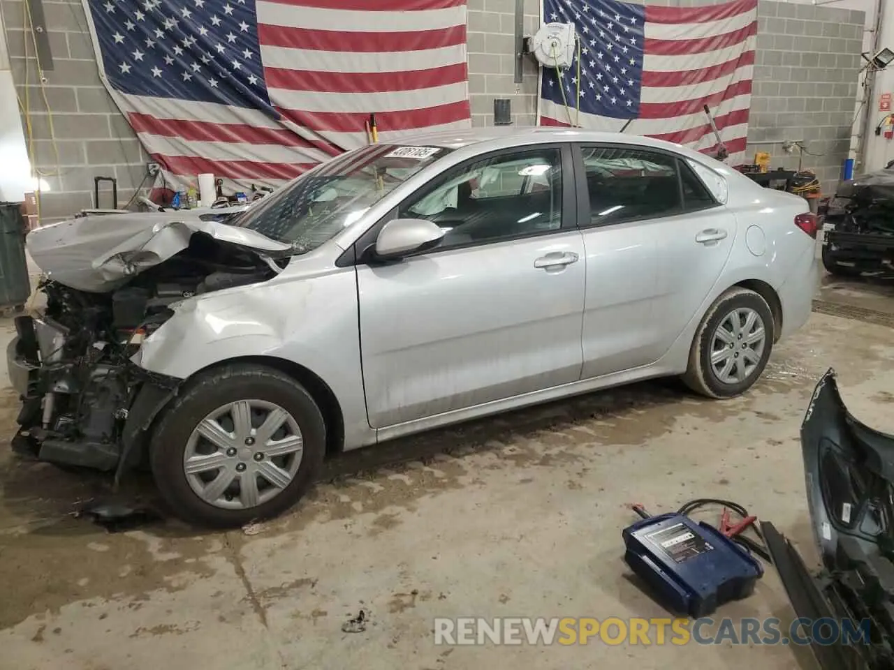 1 Photograph of a damaged car 3KPA24AD7NE465915 KIA RIO 2022