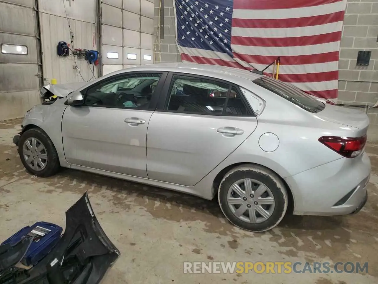 2 Photograph of a damaged car 3KPA24AD7NE465915 KIA RIO 2022