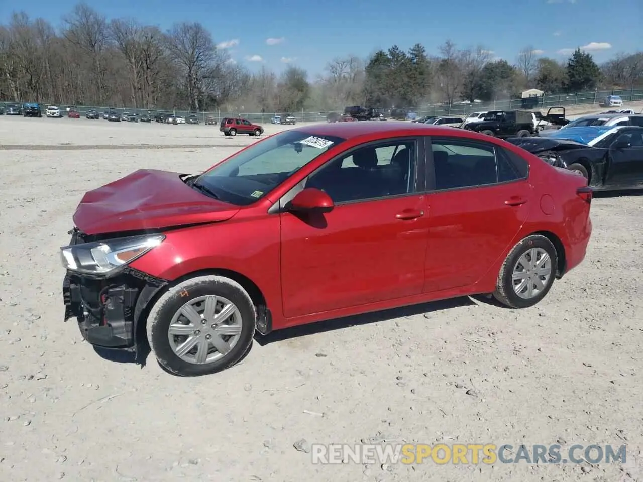 1 Photograph of a damaged car 3KPA24AD7NE474758 KIA RIO 2022