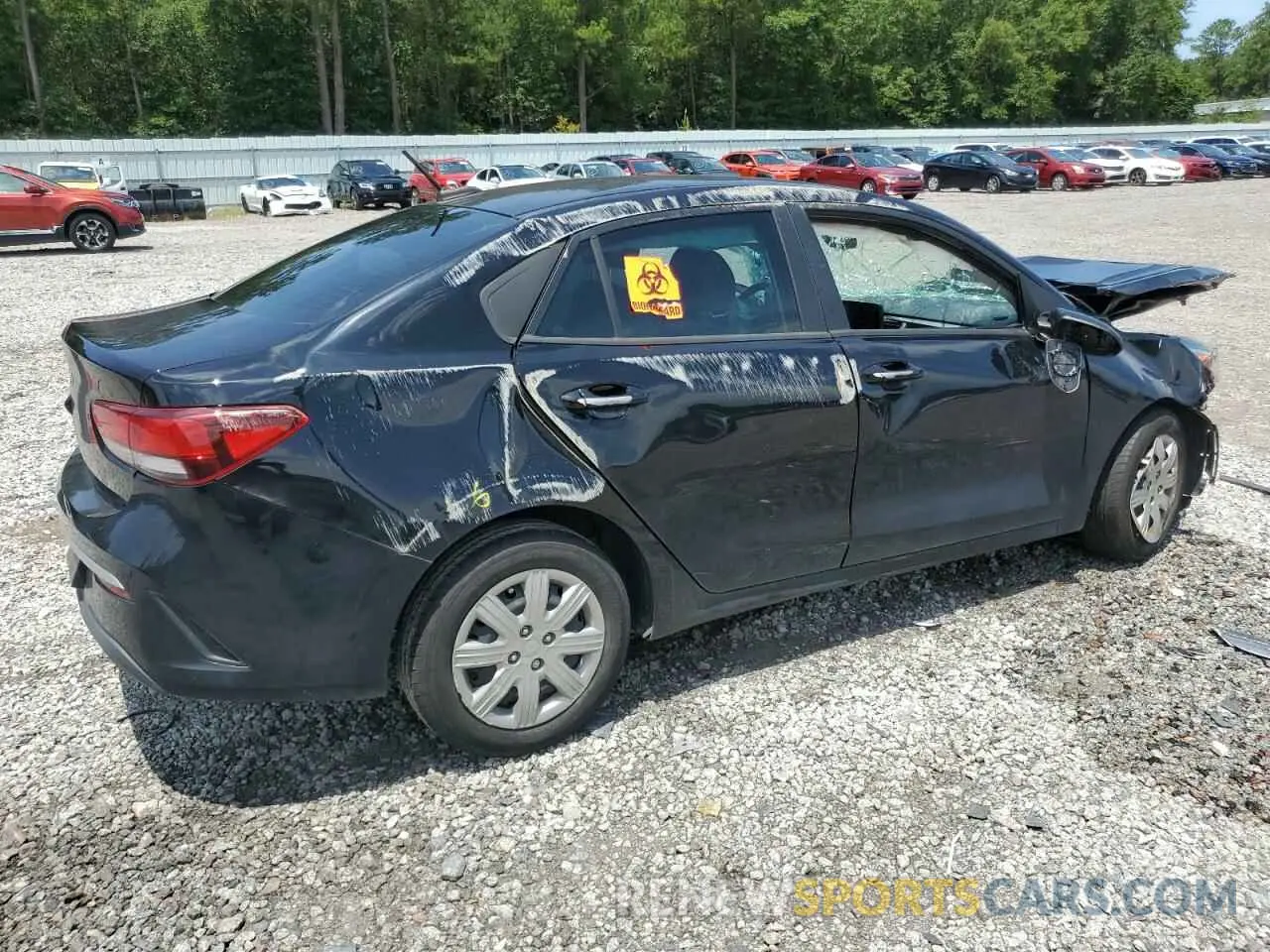 3 Photograph of a damaged car 3KPA24AD8NE449559 KIA RIO 2022
