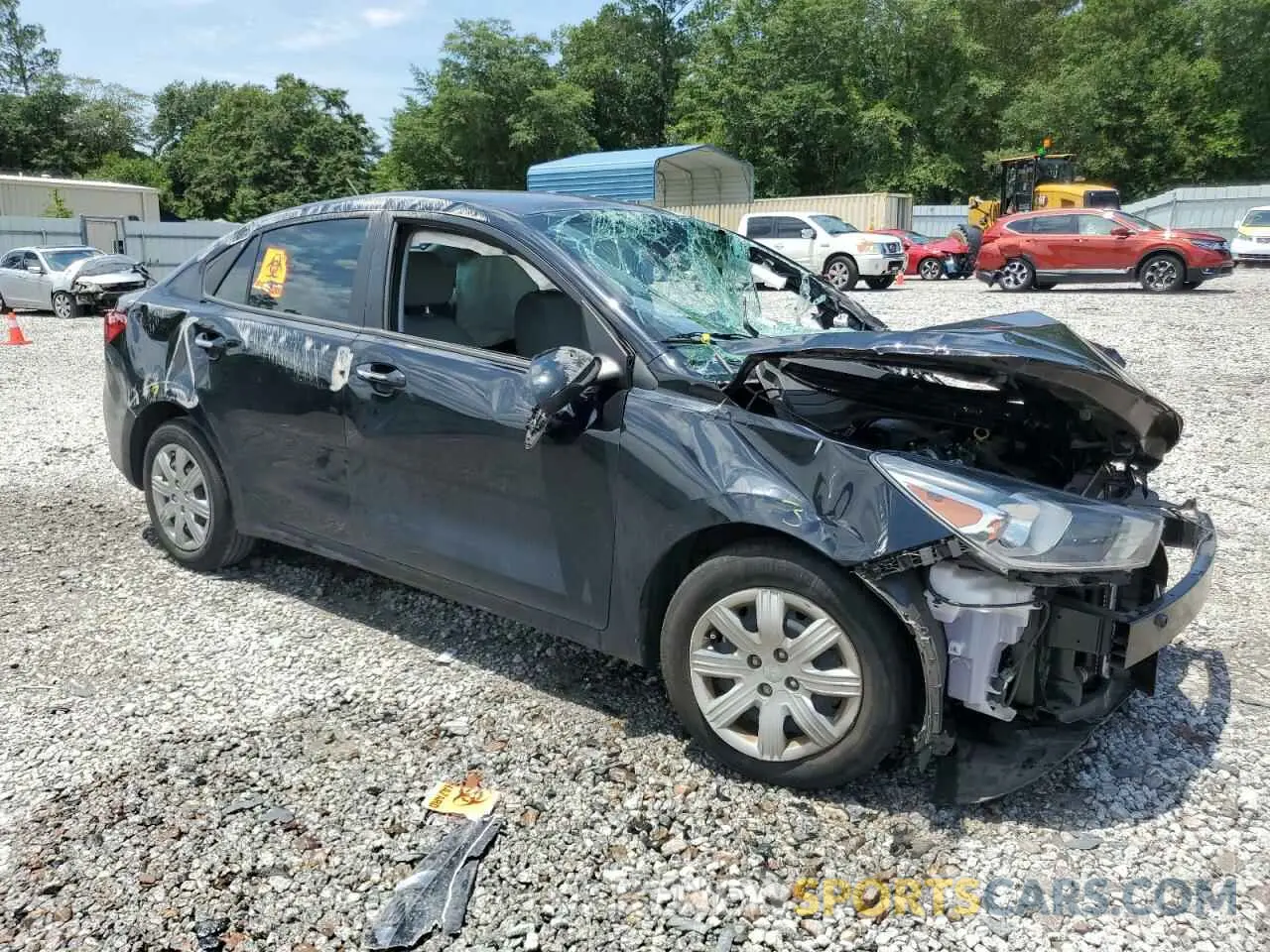 4 Photograph of a damaged car 3KPA24AD8NE449559 KIA RIO 2022