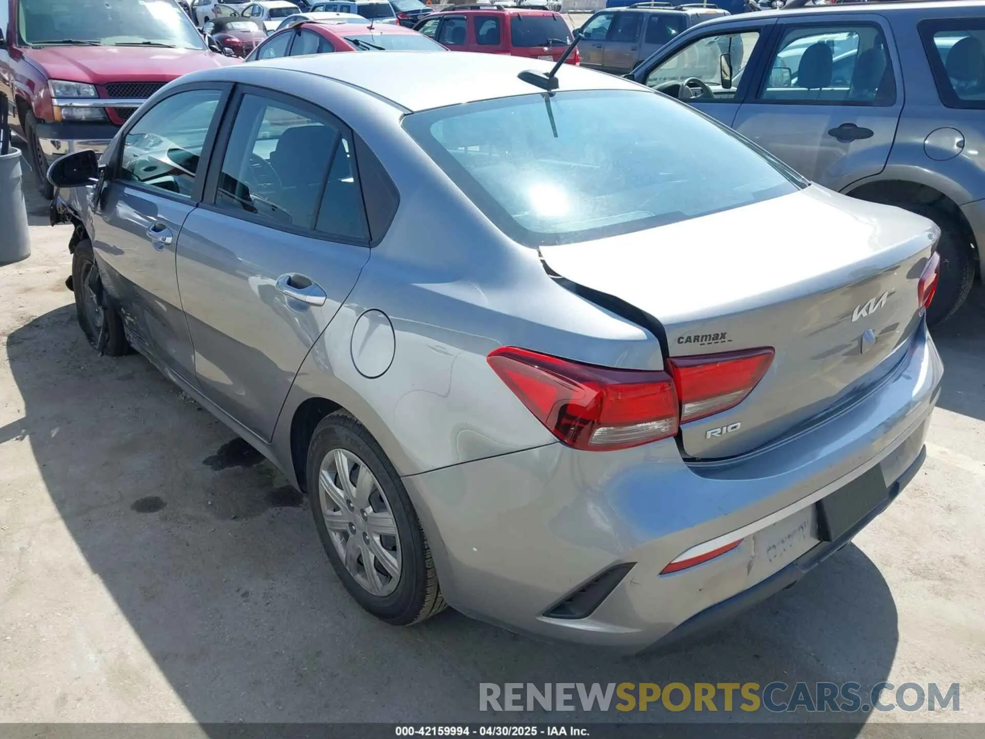 3 Photograph of a damaged car 3KPA24AD9NE477872 KIA RIO 2022