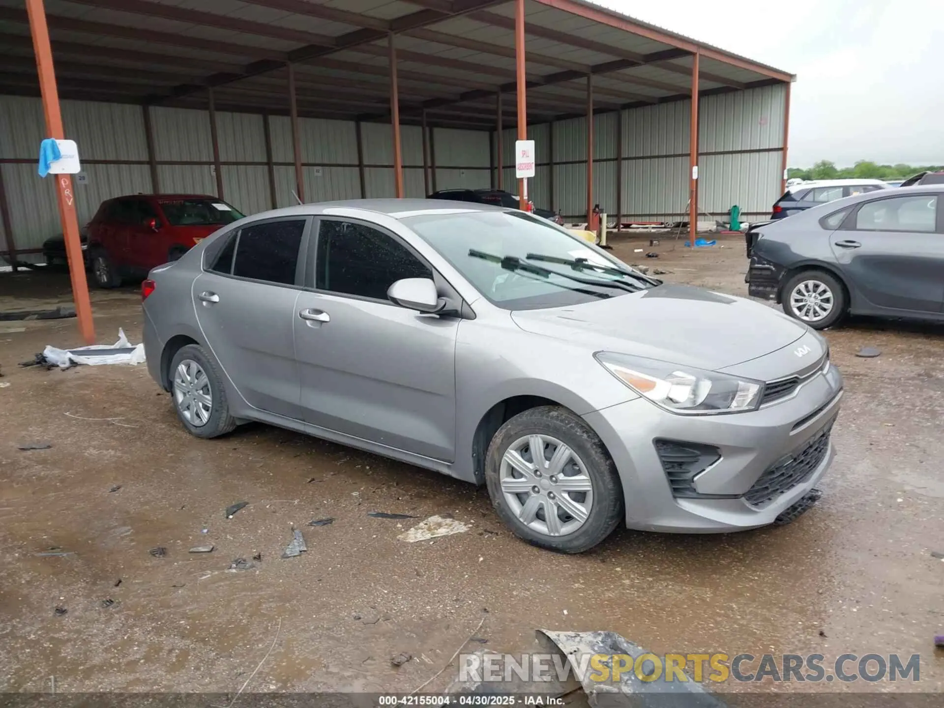 1 Photograph of a damaged car 3KPA24AD9NE478004 KIA RIO 2022