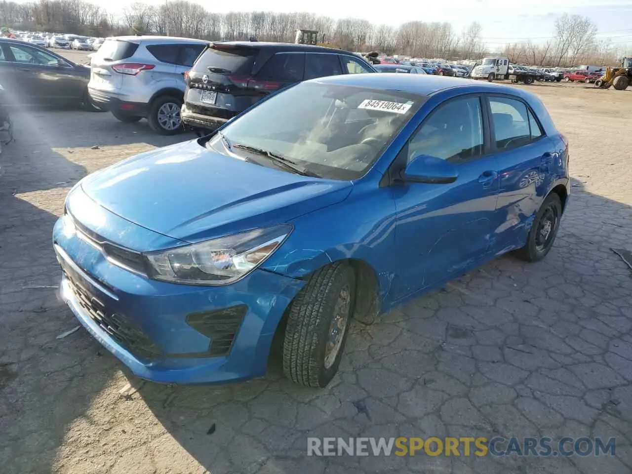 1 Photograph of a damaged car 3KPA25AD5NE493301 KIA RIO 2022