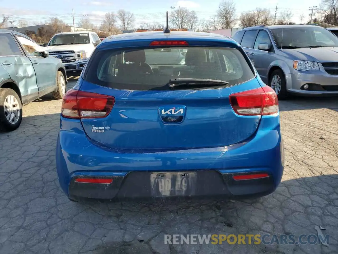6 Photograph of a damaged car 3KPA25AD5NE493301 KIA RIO 2022