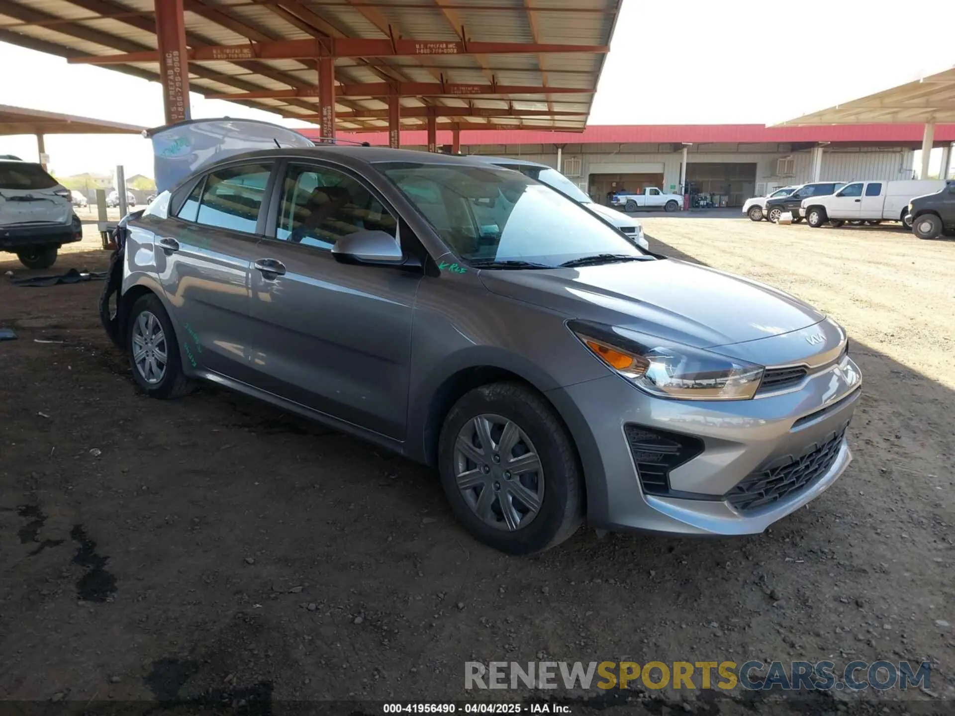 1 Photograph of a damaged car 3KPA24AD0PE513600 KIA RIO 2023