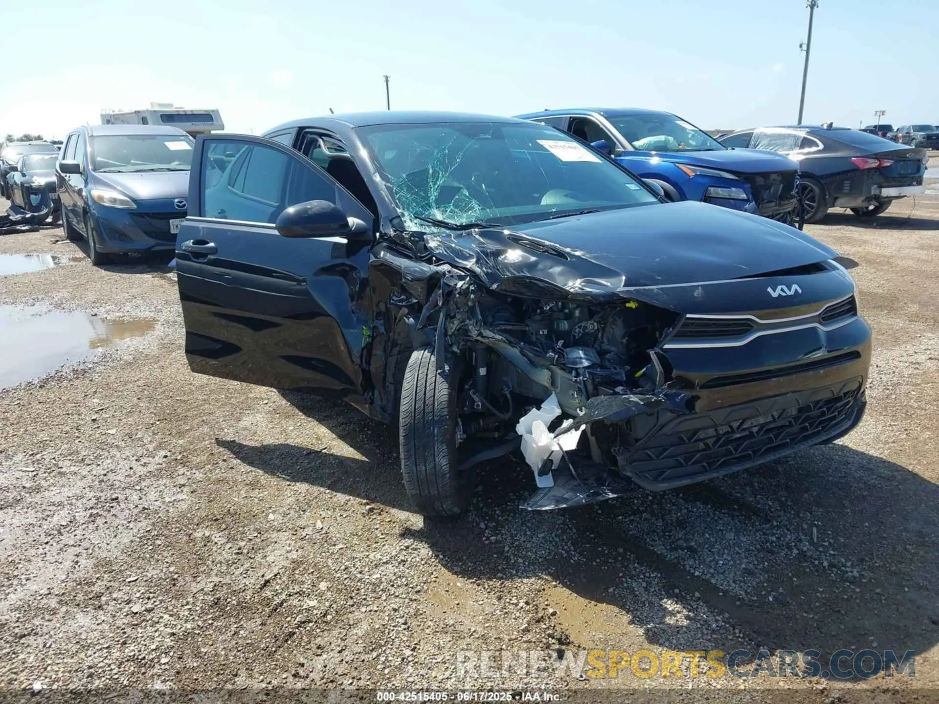 1 Photograph of a damaged car 3KPA24AD0PE543678 KIA RIO 2023