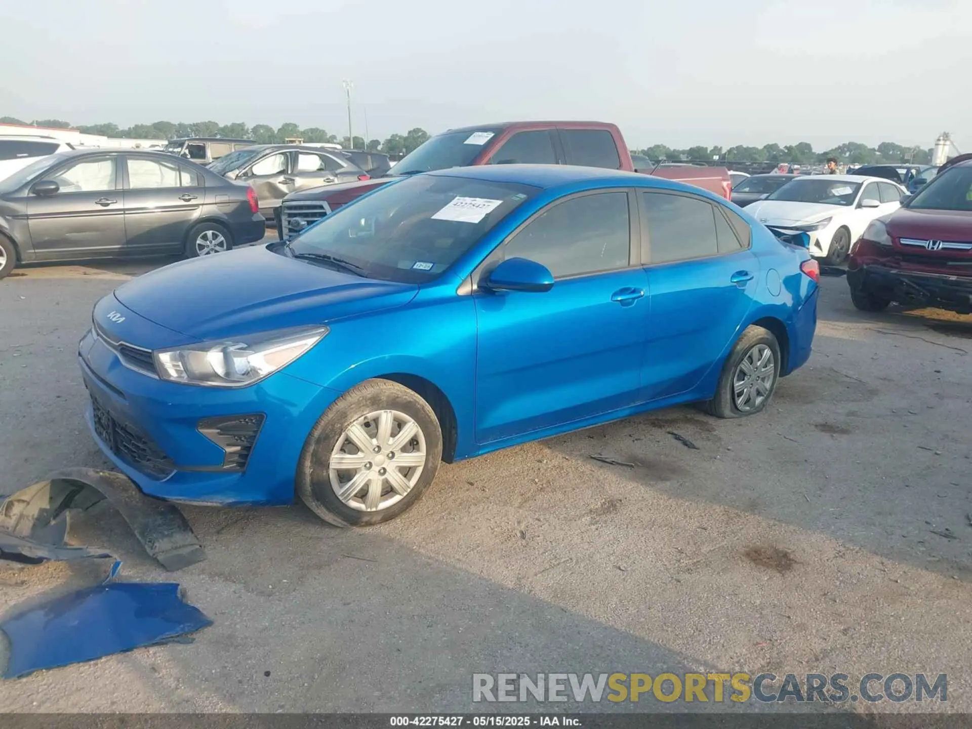 2 Photograph of a damaged car 3KPA24AD1PE541860 KIA RIO 2023